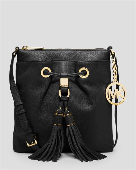 michael kors sadie tassel crossbody|Michael Kors leather crossbody bag.